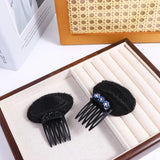 Daiiibabyyy  Pluffy Flower Puff Hair Head Cushion Invisible Braid DIY Hair Styling Tool Hair Clip Sponge Hair Base Lady
