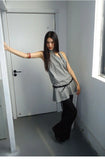 DAIIIBABYYY  -  Striped Halter Tops Streetwear Sleeveless Tshirts Backless Tank Tops Women Clothes Korean Fashion Summer Tops Camisole