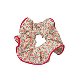DAIIIBABYYY  -  Fashion Summer Floral Scrunchies Female Oversized Hair Ties Ropes Girls Sweet Headwear Elastic Hair Bands Pink Ponytail Holder