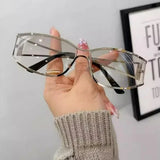 Daiiibabyyy  New Vintage Sunglasses Women Men Fashion Y2K Brand Designer Black Gradient Sun Glasses Steampunk Glasses Shades Glasses Eyewear