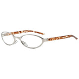 Daiiibabyyy  Women Y2K Cat Eye Old Money Style Sunglasses Small Frame Oval Sunglasses UV Resistant UV400 High-end Metal Narrow Frame