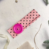 Daiiibabyyy  Summer Colorful Large Button Wave Point Hairband Korean Ins Y2K Retro Elastic Hairband Blogger Same Style Trendy Cool Hairband