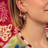 Daiiibabyyy  Personality Jewelry Accessories Enamel Fish Earrings Lip Alloy Charms Ear Buckle Dripping Oil Starfish Hoop Earrings Girls