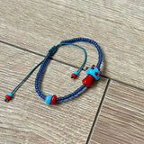 DAIIIBABYYY  -  New Ceramic Mushroom Blue Beaded Adjustable Hand Woven Bracelet Women Summer Beach Vacation Charm Boho Cute Jewelry Accessories