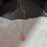 DAIIIBABYYY  -  Korean Fashion Retro Goth Beaded Cherry Pendant Necklace For Women Egirl Aesthetic Grunge Y2k 90s Jewelry Accessories