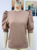 Daiiibabyyy T-shirts women puff sleeve streetwear spring summer tshirt tops new y2k top solid color t shirt women
