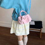 Daiiibabyyy  Women's New Handbags Pearl Solid Color Fashionable Simple Versatile Sweet Cute Korean Crossbody Bags Luxury Brand Shoulder Bags