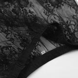 DAIIIBABYYY  -  Sexy Black Lace Long Skirt Women Y2K Streetwear Mesh Sheer Maxi Skirts Summer Dark Coquette Gyaru Harajuku Gothic Faldas