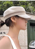 DAIIIBABYYY  -  French Retro Hollow Woven Flat Top Berets Cap for Women Summer Thin Breathable Versatile Sunscreen Casual Literary Newsboy Hat