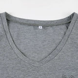 Daiiibabyyy  American Style Vintage Plant Print Basic Long Sleeved T-shirt Women V-neck Slim Fit Base Y2K Spicy Girl Top