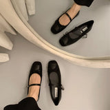 Daiiibabyyy 2024 Women Flat Shoes Fashion Round Toe Shallow Slip On Ladies Soft Ladies Mary Jane Ballerinas Flat Heel Casual Ballet Shoes