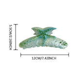 Daiiibabyyy  1pc multi-color starfish hair clip acrylic hair claws, summer beach hair clip with claws for strong fixation