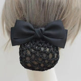 Daiiibabyyy  Vintage Ribbon Bowknot Spring Clip Headwear Korean Style Bun Snood Hairpin Hair Accessories Nurse Hair Clip Bank