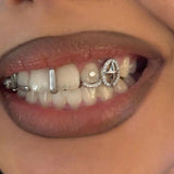 Daiiibabyyy  Hip-Hop Style Fashionable Cross With Full Diamonds, Tooth Accessories. Hip-Hop Rap Style. Festival Party Gift.