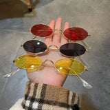 DAIIIBABYYY  -  New Unisex Retro Small Frame Oval Sunglasses Fashion Design Sun Glasses Summer Vintage Shades Eyeglasses Women's fashion glasses