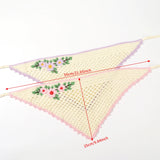 Daiiibabyyy  Women Crochet Hair Bands Retro Hawaii Bohemia Headwear Bandana Headwarps Fashion Holiday Photo Styling Hair Scarf Hair Accessory