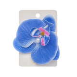 DAIIIBABYYY  -  Artificial Orchid Flower Butterfly Hair Clips for Woman Girls Phalaenopsis Pearl Duckbill Hairgrips Hairpins Hair Accessories