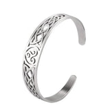 DAIIIBABYYY  -  Viking Stainless Steel Bracelets Valknut Nordic Triskelion Vintage Gothic Irish Knot Amulet Cuff Bangle for Men Women