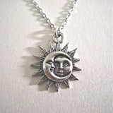 DAIIIBABYYY  -  New Sun and Moon Necklace Charm Celestial Jewelry Dainty Love Friendship Soulmate Statement Punk Pendant Gift Fashion Women Men