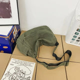 Daiiibabyyy  Vintage Women's Messenger Bag Large Capacity Canvas BookBag Shoulder Bag Casual Crossbody Bag Crossbody Bags for Women