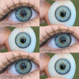 1pair Gray Color Contact Lenses Softlens for Eyes Lenses Cosmetic Eyecontacts fast shipping Yearly Use