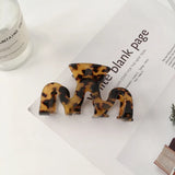 DAIIIBABYYY  -  8.8cm Medium Size Hair Claw Hairclip with Squares Headwear Accessories for Girls  Wave Shaped Euro-American Style INS