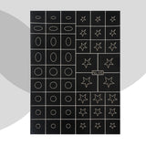 Daiiibabyyy 1PC Nail Stickers Stencils Love Heart Number Butterfly Design Decals Water Slider Wrap Nail Art Decorations Printing Sticker