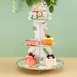 Daiiibabyyy Jungle Animals Tableware Safari Party Decorations for Home 1st Birthday DIY Craft Kids Gift Wild One 1st Birthday Party Supplies