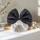 Daiiibabyyy  Cute Sweet Bow Face Wash Headband Ins Suitable for Washing Face Makeup Yoga Relaxing Coral Fleece Headband for Women