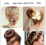 Daiiibabyyy  Crackling Circle Donut Headband Girls Magic Hair Bun Women Hair Accessories DIY Hairstyle Tool French Dish Bud Twist Hair Ban