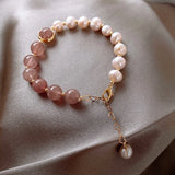 New Real Pearl Fashion Bracelet Ladies Elegant Bracelet Jewelry Girlfriend Birthday Wedding Gift Wholesale