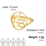DAIIIBABYYY  -  Lucifer Sigil stainless steel ring for men and women, fashionable retro Satan Leviathan cross amulet jewelry gift