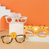 Daiiibabyyy Jungle Animals Tableware Safari Party Decorations for Home 1st Birthday DIY Craft Kids Gift Wild One 1st Birthday Party Supplies