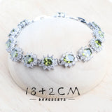 Daiiibabyyy 925 Sterling Silver Bridal Jewelry Sets Zircon Ladies Jewellery Wedding Rings Earrings Pendant Bracelets Necklace Set For Women