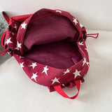 Daiiibabyyy  High-capacity Vintage Grunge Men Backpacks All Match Simple Fashion Star Letter Schoolbags Y2k Aesthetic Trendy Backpack Women