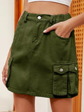 Daiiibabyyy Y2k Denim Skirt Women Summer Short Skirts Female Vintage Washed Jeans Skirt Ladies Fashion High Waist Pocket Patchwork Faldas