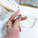 DAIIIBABYYY  -  New Transparent Computer Glasses Frame Women Men Anti Blue Light Round Eyewear Blocking Glasses Optical Spectacle Eyeglass