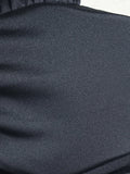 Daiiibabyyy  Solid Spliced Appliques Slimming Backless Dresses for Women Halter Sleeveless High Waist Temperament Dress Female Fashion