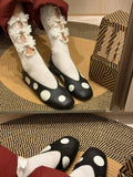 Daiiibabyyy  Retro Womens Mary Jane Shoes Exquisite Soft Leather Casual Shoes for Woman Fashion Ballet Flat Shoe Designer Shoes Zapatos Mujer