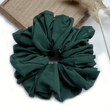 DAIIIBABYYY  -  Big Size Chiffon Scrunchies For Muslim Women Custom Elastic Volumizing Oversized Neat stitching Malaysian Bunch Hair Tie