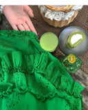 DAIIIBABYYY  -  Summer Fashionable Hollow Out Ruffles Solid Color V-neck Mini Dress Femme Lolita Sweet Pleated Women Clothing Slim Sexy Dress