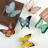 Daiiibabyyy  1 Pcs Ladies' Hair Claw French Butterfly Simulation Elegant Gentle Hair Grab Luxury Brand High-quality Hair Accessories For Girl
