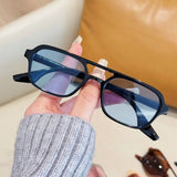 Daiiibabyyy  New Women's Oval Pilot Sunglasses Classic Retro Double Bridge Men's Sun Glasses Men Driving UV Protection Glasses UV400 Eyewear