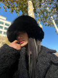 Daiiibabyyy  New Fashion Faux Rabbit Fur Bucket Hat for Women's Russian Luxury Fluffy Warm Wrap Winter Hat Fuzzy Plush Beanies Hat Y2k
