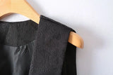 DAIIIBABYYY  -  Spring Autumn New Chinese Style V-neck Jacquard Vest Jackets Women's Retro High-end Buckle Side Pleated Loose Casual Waistcoat