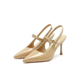 Daiiibabyyy  New Women's Shoes Elegant French High Heeled Sandals for Woman Luxury Banquet Wedding Shoes Designer Shoes Sandalias Mujer