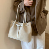 Daiiibabyyy  Retro Underarm Bag for Women, New Trendy Fashion, Casual Commuter Tote Bag, Large Capacity Shoulder Bag