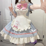 Daiiibabyyy  Uniform Cute OP Dog Short Maid Lolita Dress Apron Short Skirt Lolita Princess Big Skirt  women wedding dresses