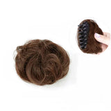 DAIIIBABYYY  -  Synthetic Hair Bun Hair Claw Clip for Women Girls Ball Maker Head Bun Wigs Straight Clip Party Headwear Styling DIY Accessories