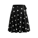 Daiiibabyyy  Spring Summer New Low-Waist Side-Tie Skirt For Women Sexy Large Polka Dot Print Midi Skirt Pure Desire Fashion Style Skirt 1KIJ